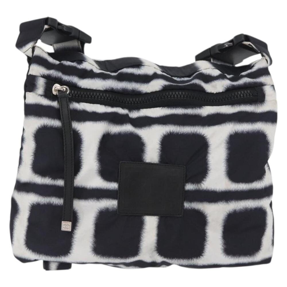 Chanel Nylon Shoulder Bag Black